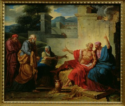 Job Being Scolded by His Wife by François André Vincent